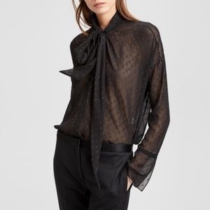 Theory Metallic Blouse